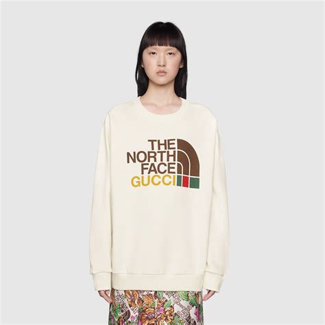 the north face x gucci crewneck